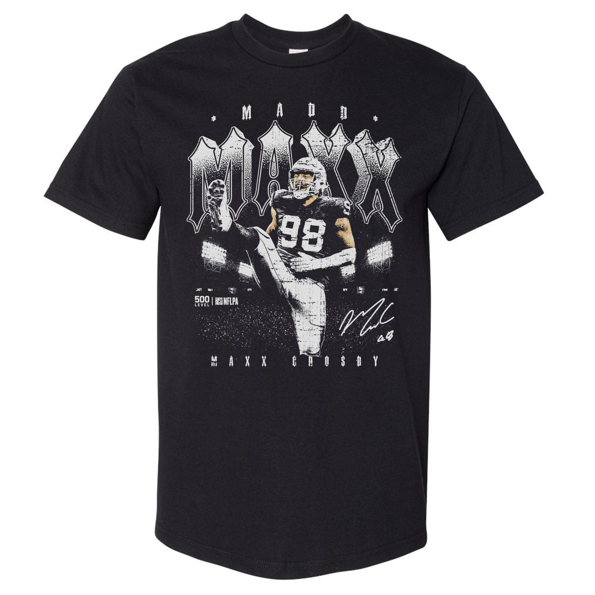 Maxx Crosby Men's Heavyweight T-Shirt | 500 LEVEL