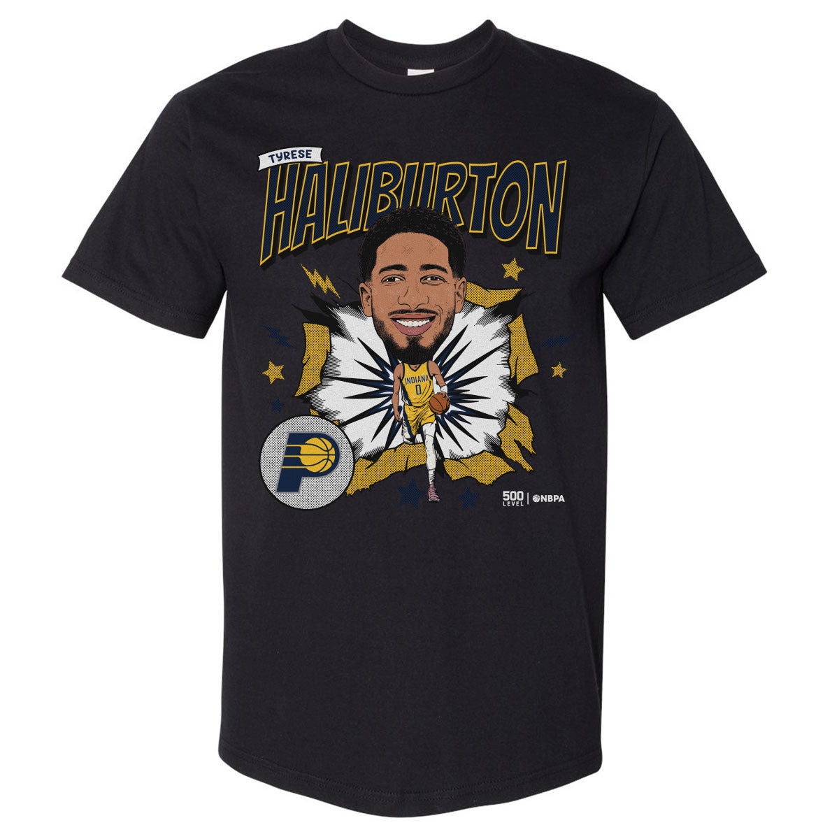 Tyrese Haliburton Men's Heavyweight T-Shirt | 500 LEVEL