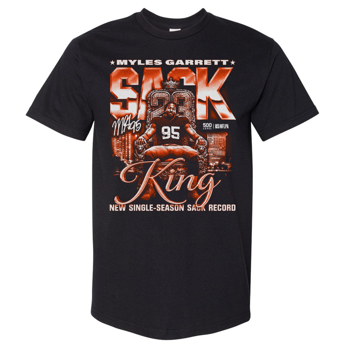 Myles Garrett Men's Heavyweight T-Shirt | 500 LEVEL