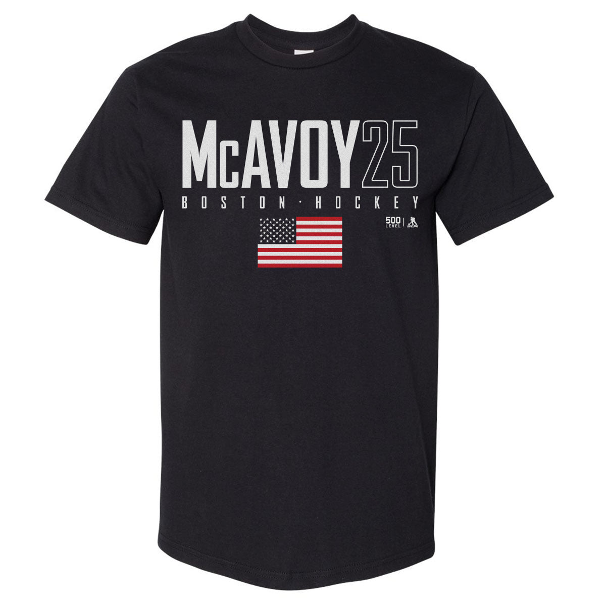 Charlie McAvoy Men's Heavyweight T-Shirt | 500 LEVEL
