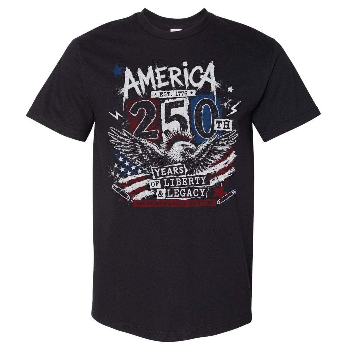 USA Men's Heavyweight T-Shirt | 500 LEVEL
