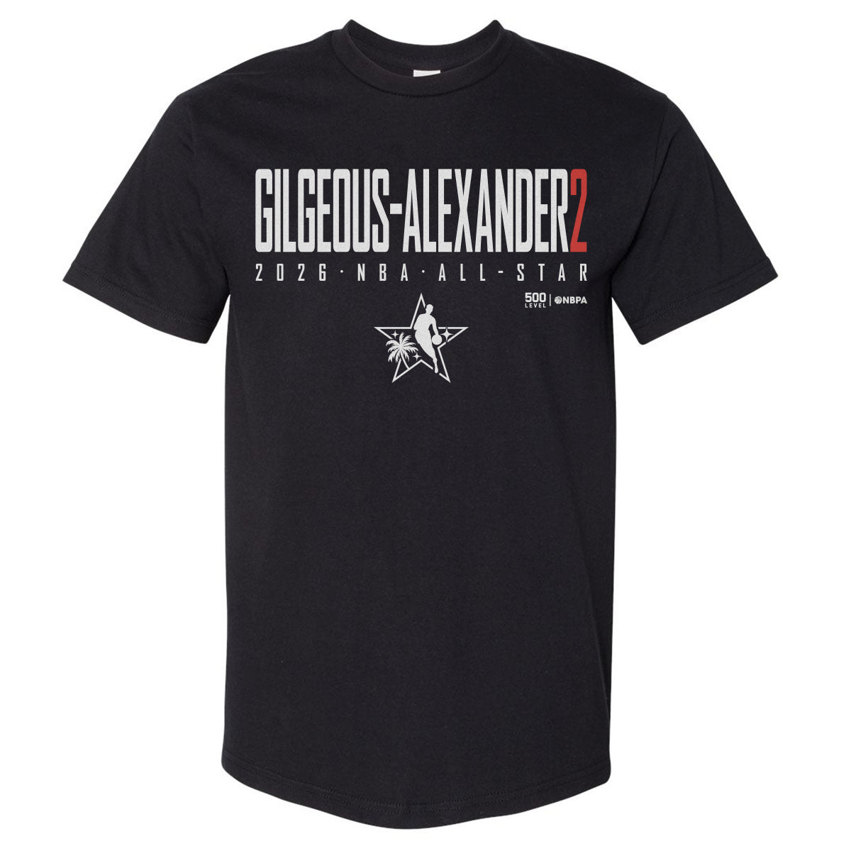 Shai Gilgeous-Alexander Men's Heavyweight T-Shirt | 500 LEVEL