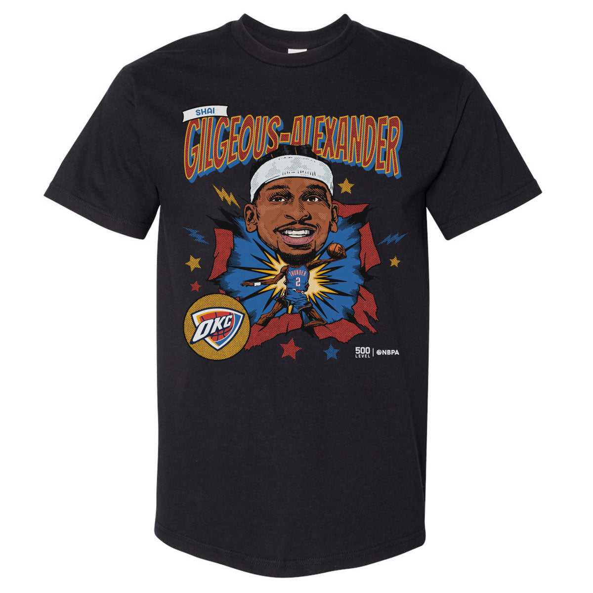 Shai Gilgeous-Alexander Men's Heavyweight T-Shirt | 500 LEVEL
