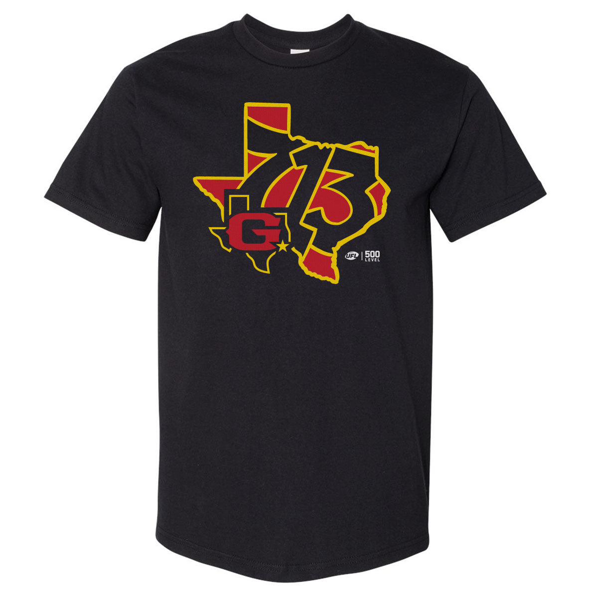 Houston Gamblers Men's Heavyweight T-Shirt | 500 LEVEL