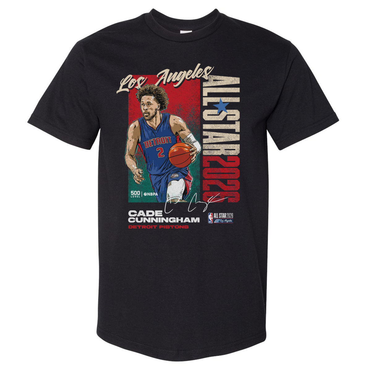 Cade Cunningham Men's Heavyweight T-Shirt | 500 LEVEL