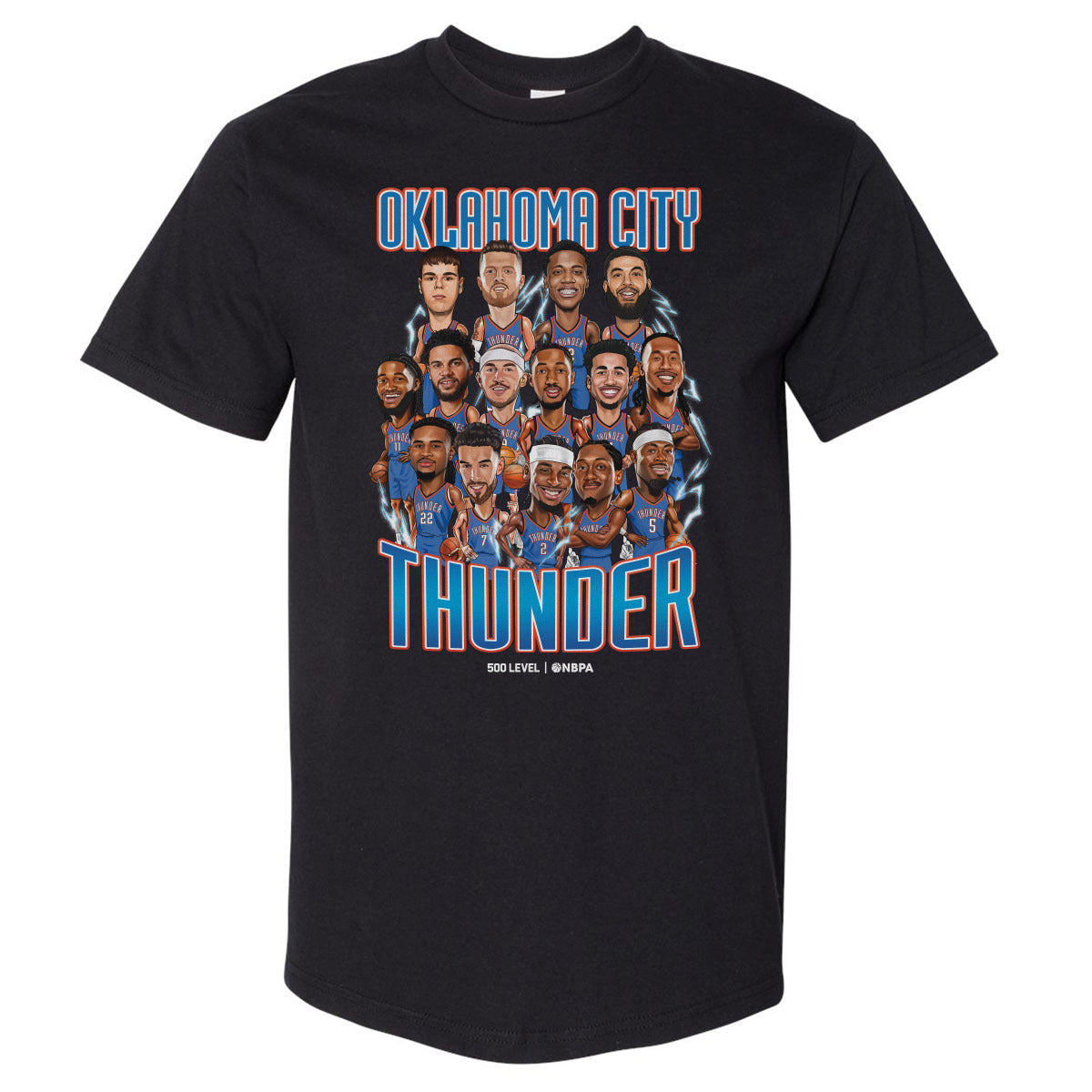 Oklahoma City Thunder Men's Heavyweight T-Shirt | 500 LEVEL