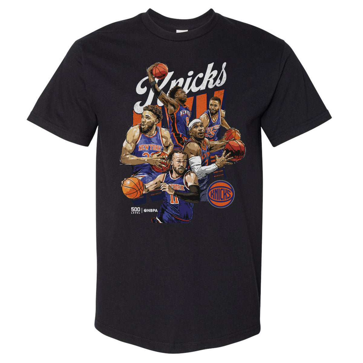 New York Knicks Men's Heavyweight T-Shirt | 500 LEVEL