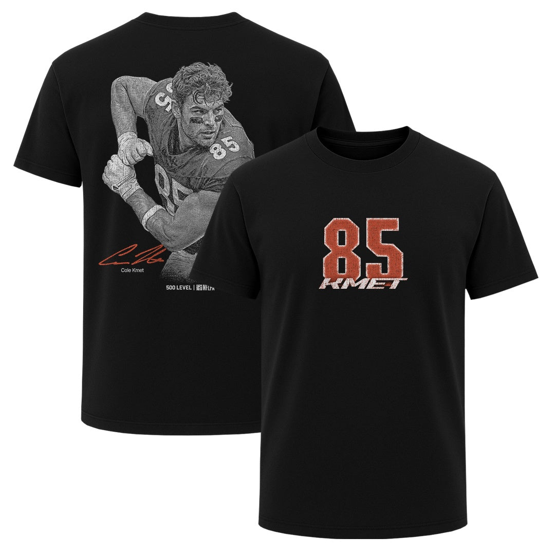 Cole Kmet Men's Heavyweight T-Shirt | 500 LEVEL