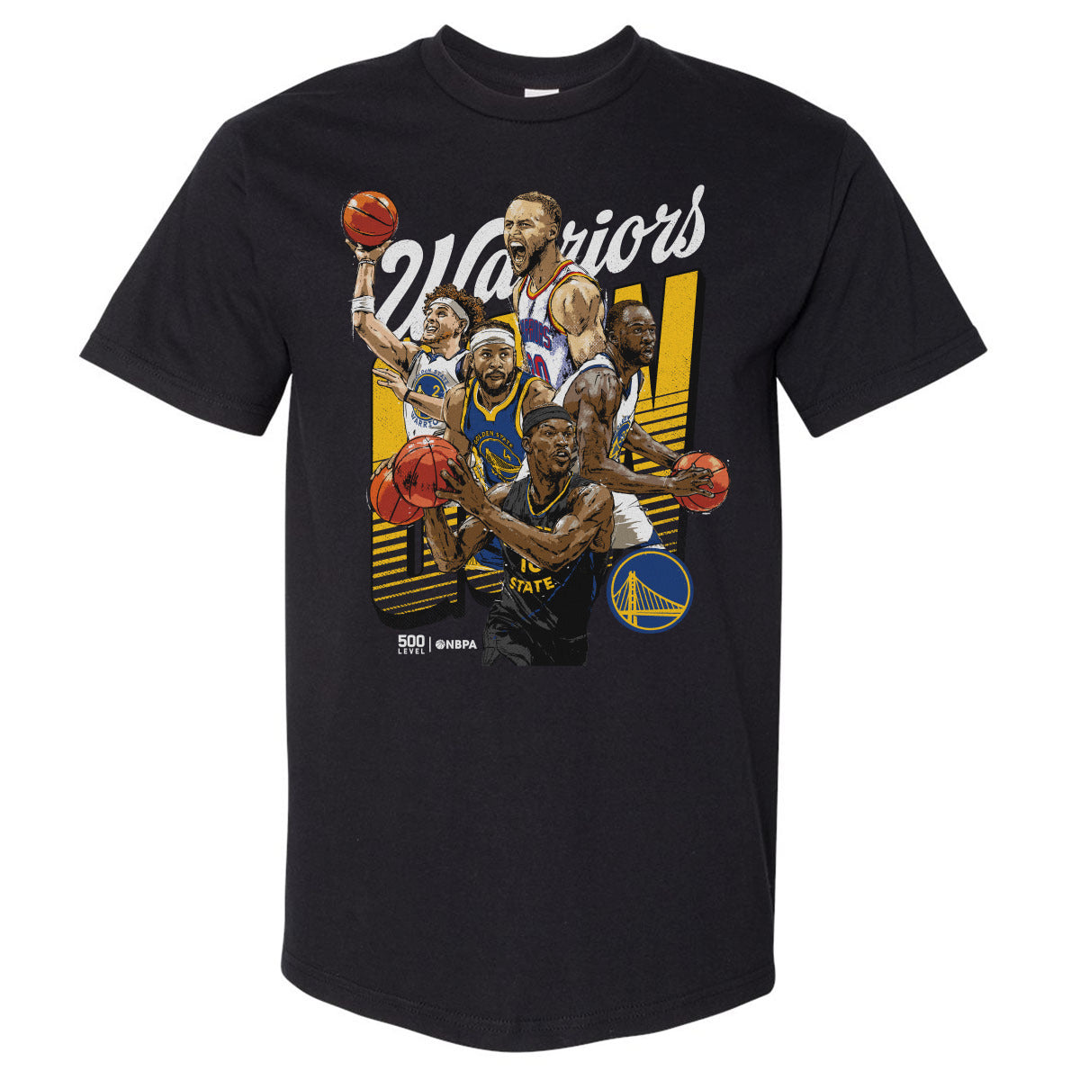 Golden State Warriors Men's Heavyweight T-Shirt | 500 LEVEL