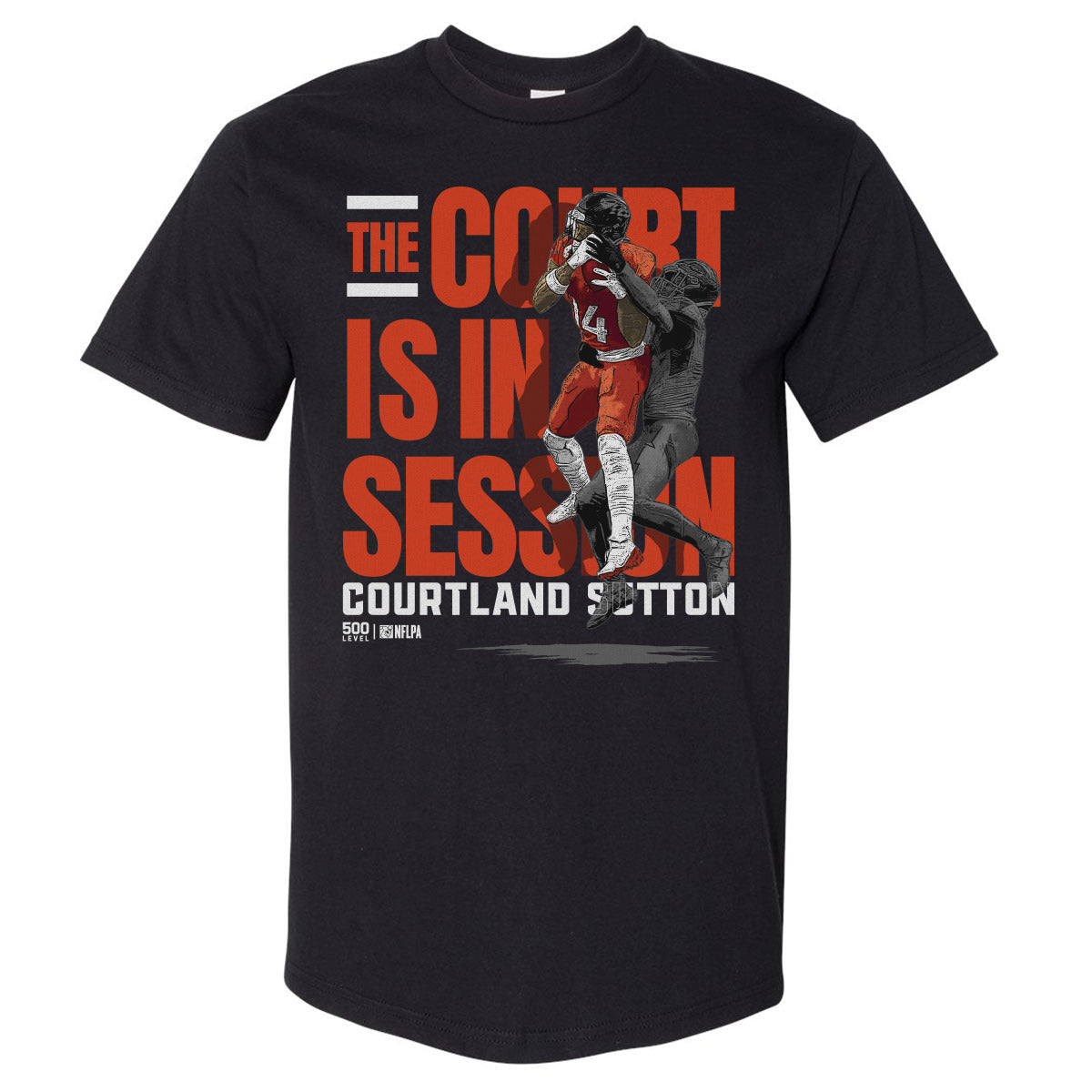 Courtland Sutton Men's Heavyweight T-Shirt | 500 LEVEL