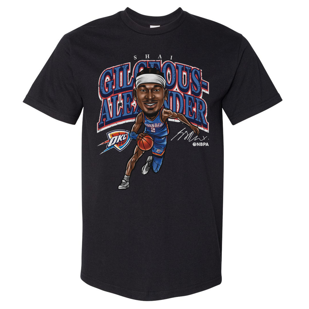 Shai Gilgeous-Alexander Men's Heavyweight T-Shirt | 500 LEVEL