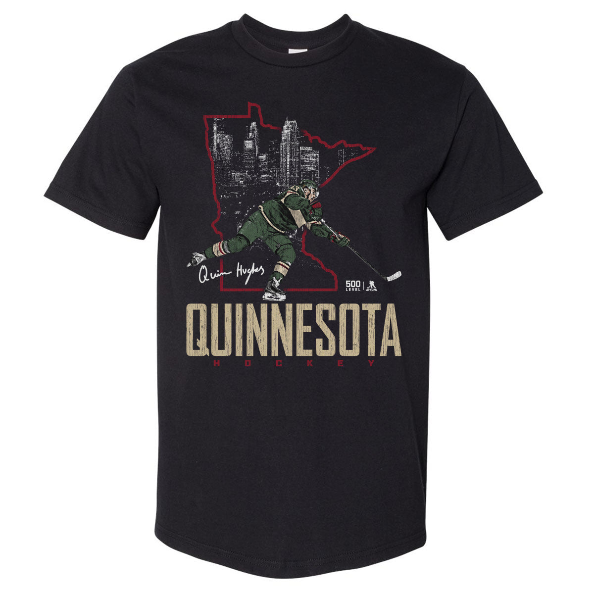 Quinn Hughes Men's Heavyweight T-Shirt | 500 LEVEL
