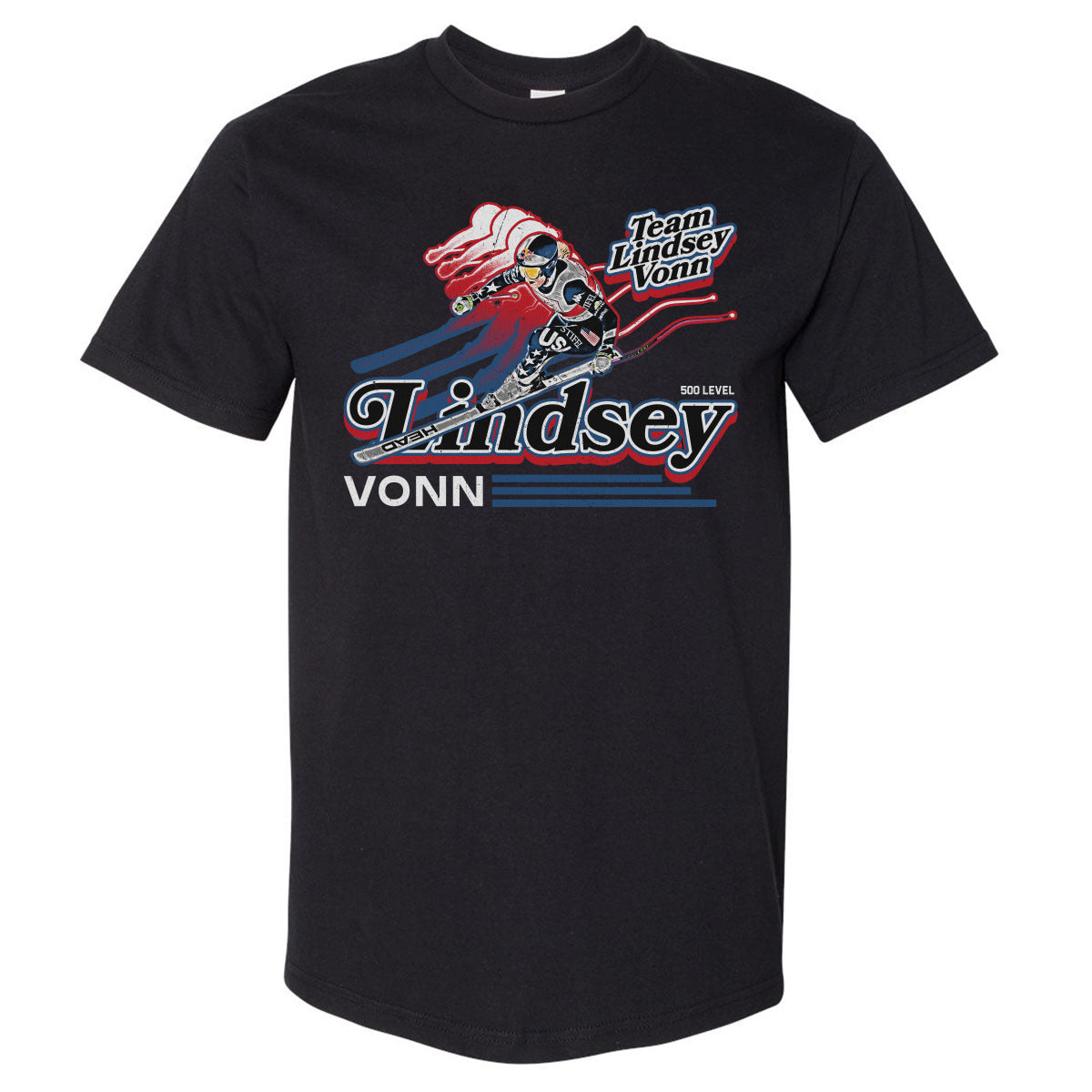 Lindsey Vonn Men's Heavyweight T-Shirt | 500 LEVEL