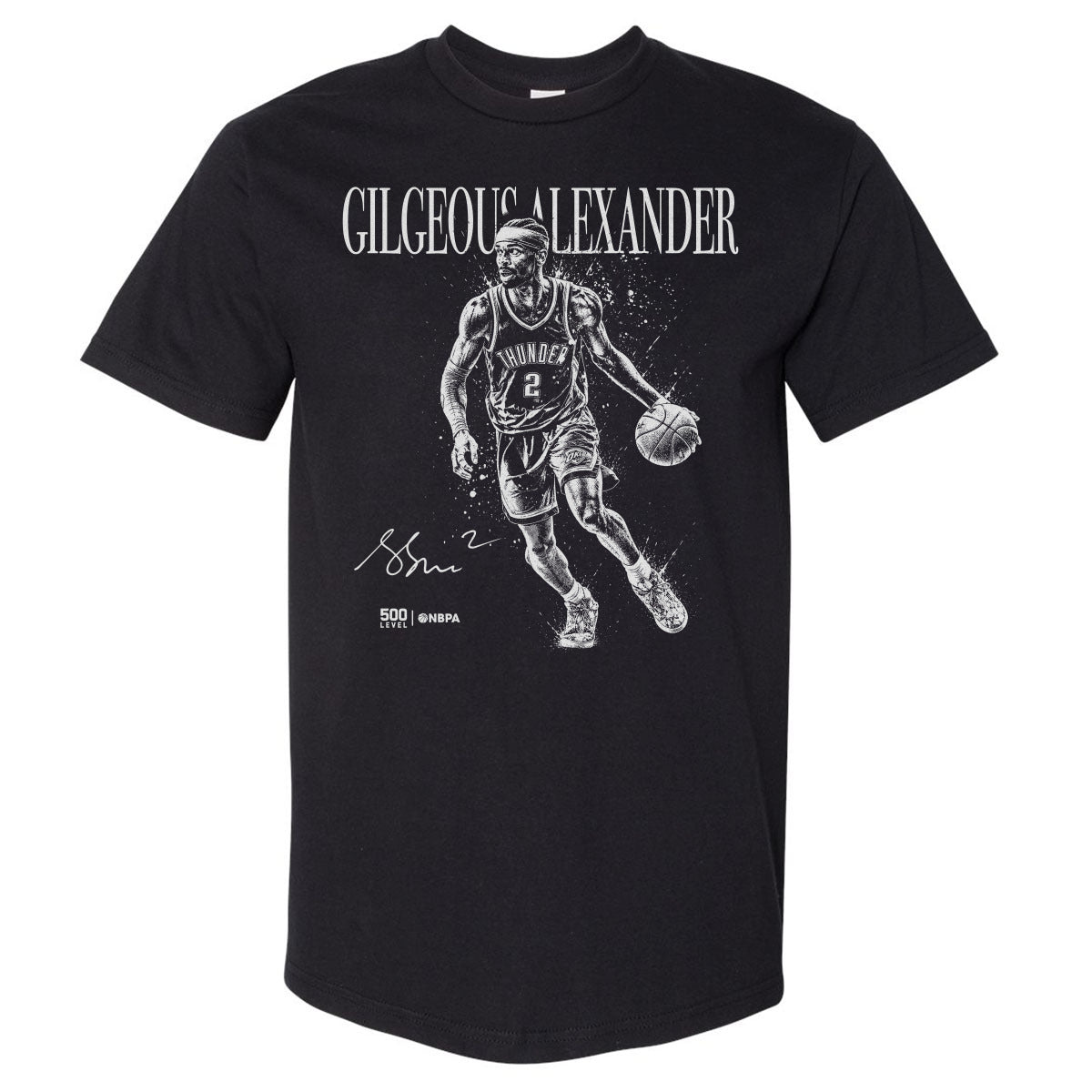 Shai Gilgeous-Alexander Men's Heavyweight T-Shirt | 500 LEVEL