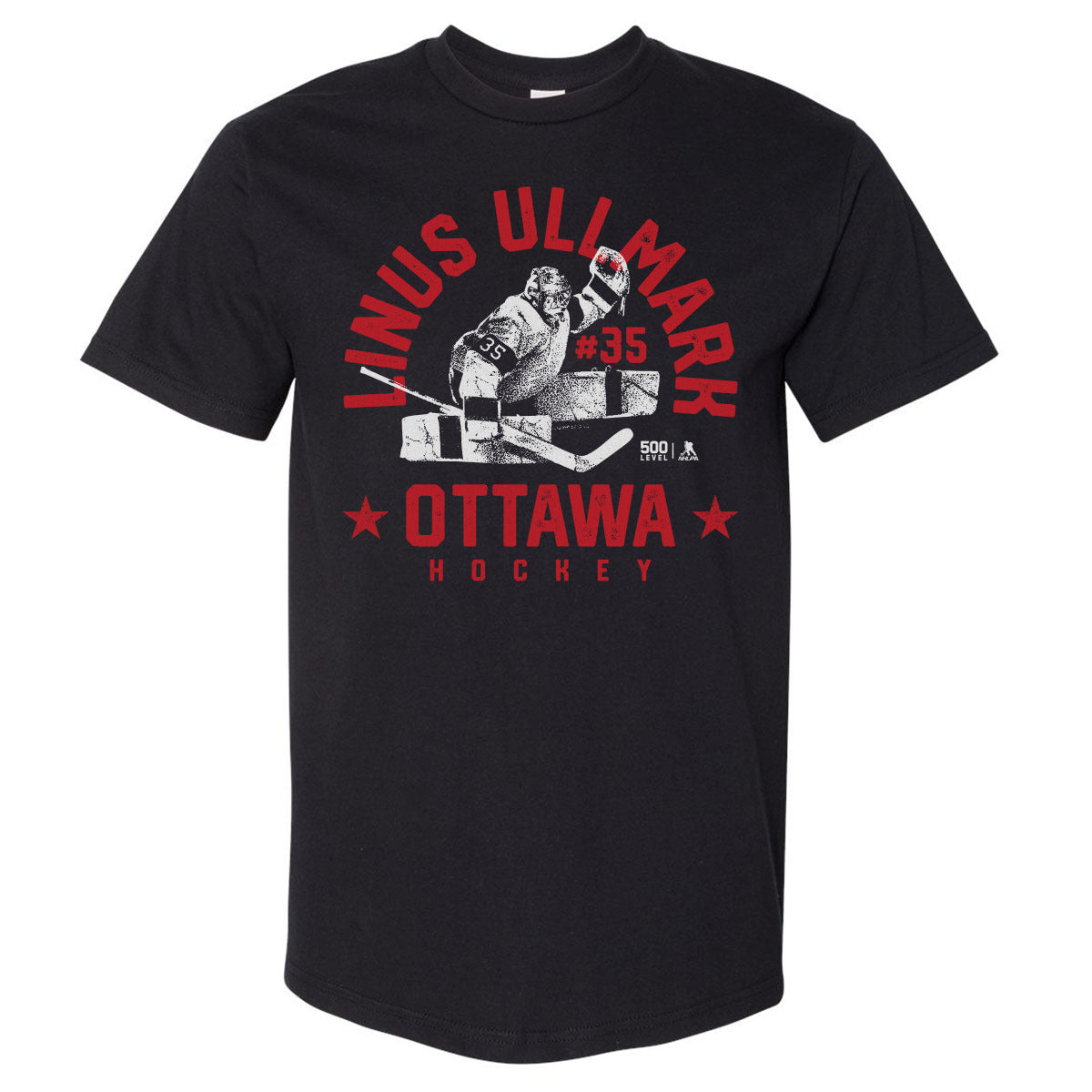 Linus Ullmark Men's Heavyweight T-Shirt | 500 LEVEL