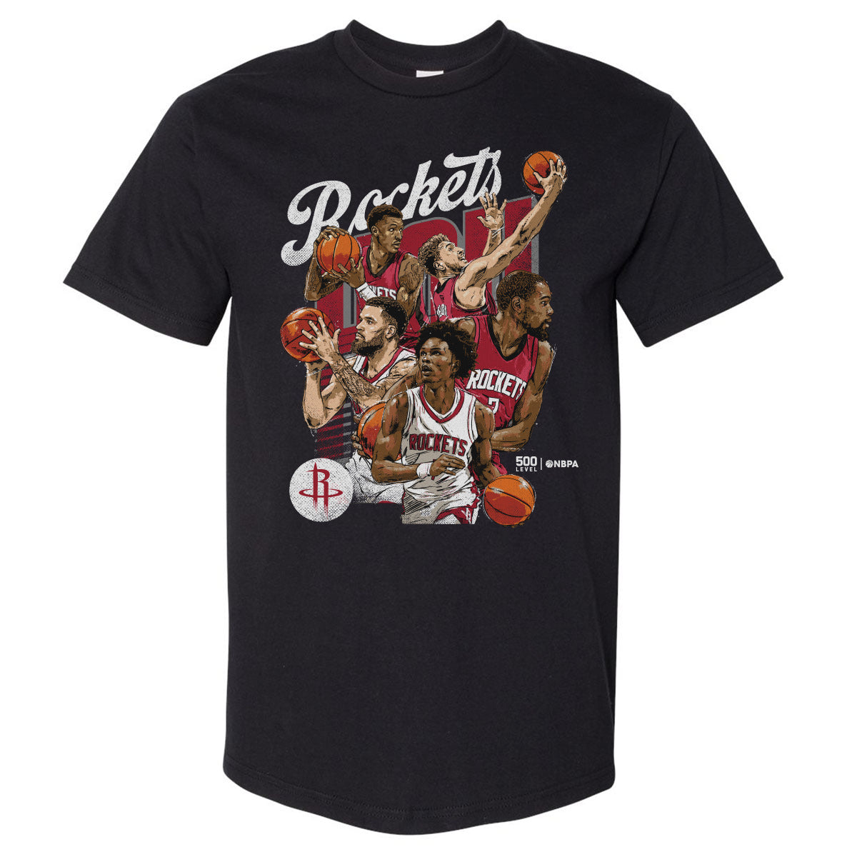 Houston Rockets Men's Heavyweight T-Shirt | 500 LEVEL