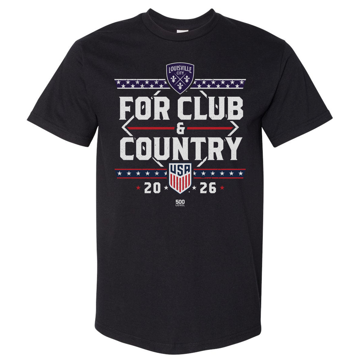 Louisville City FC Men's Heavyweight T-Shirt | 500 LEVEL