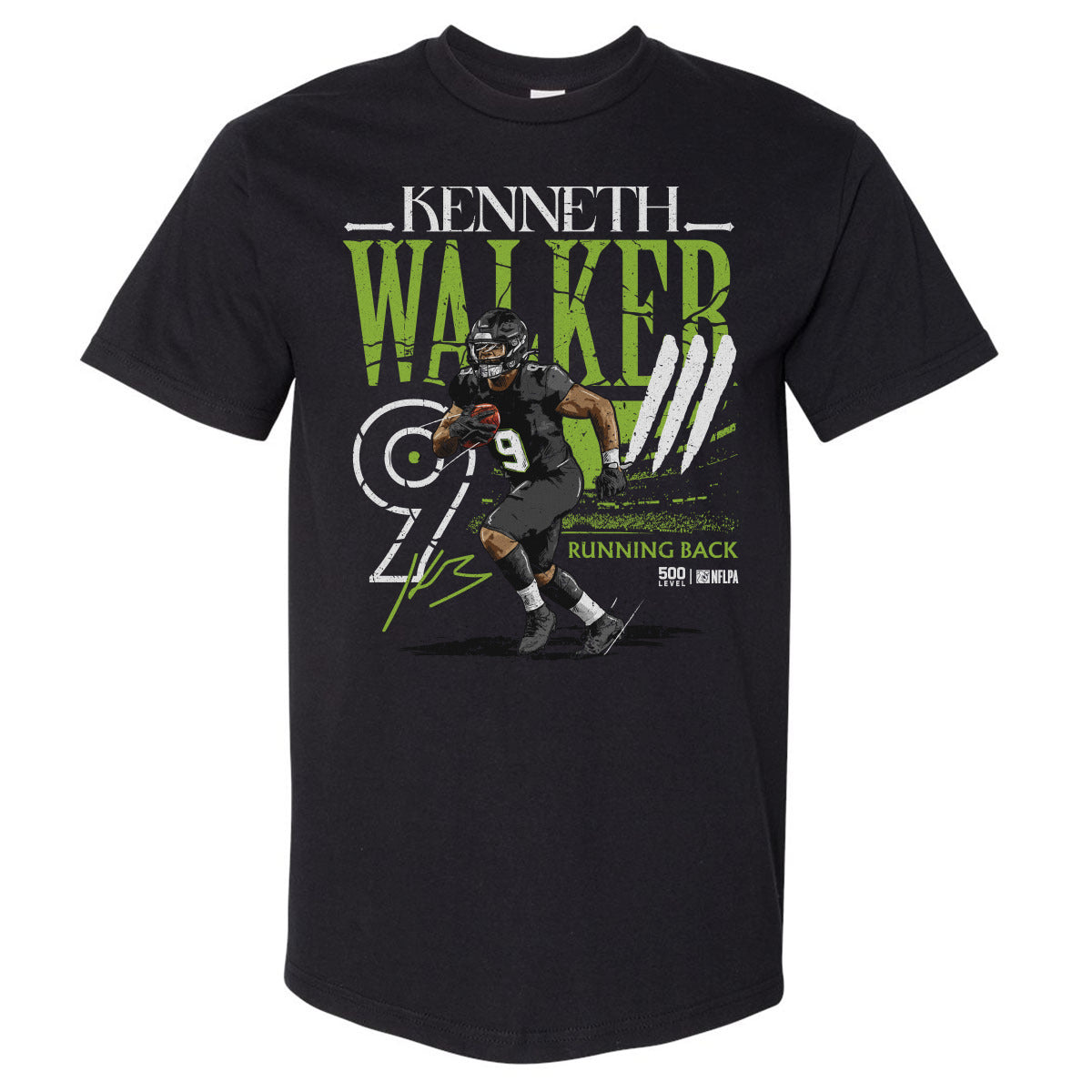 Kenneth Walker III Men's Heavyweight T-Shirt | 500 LEVEL