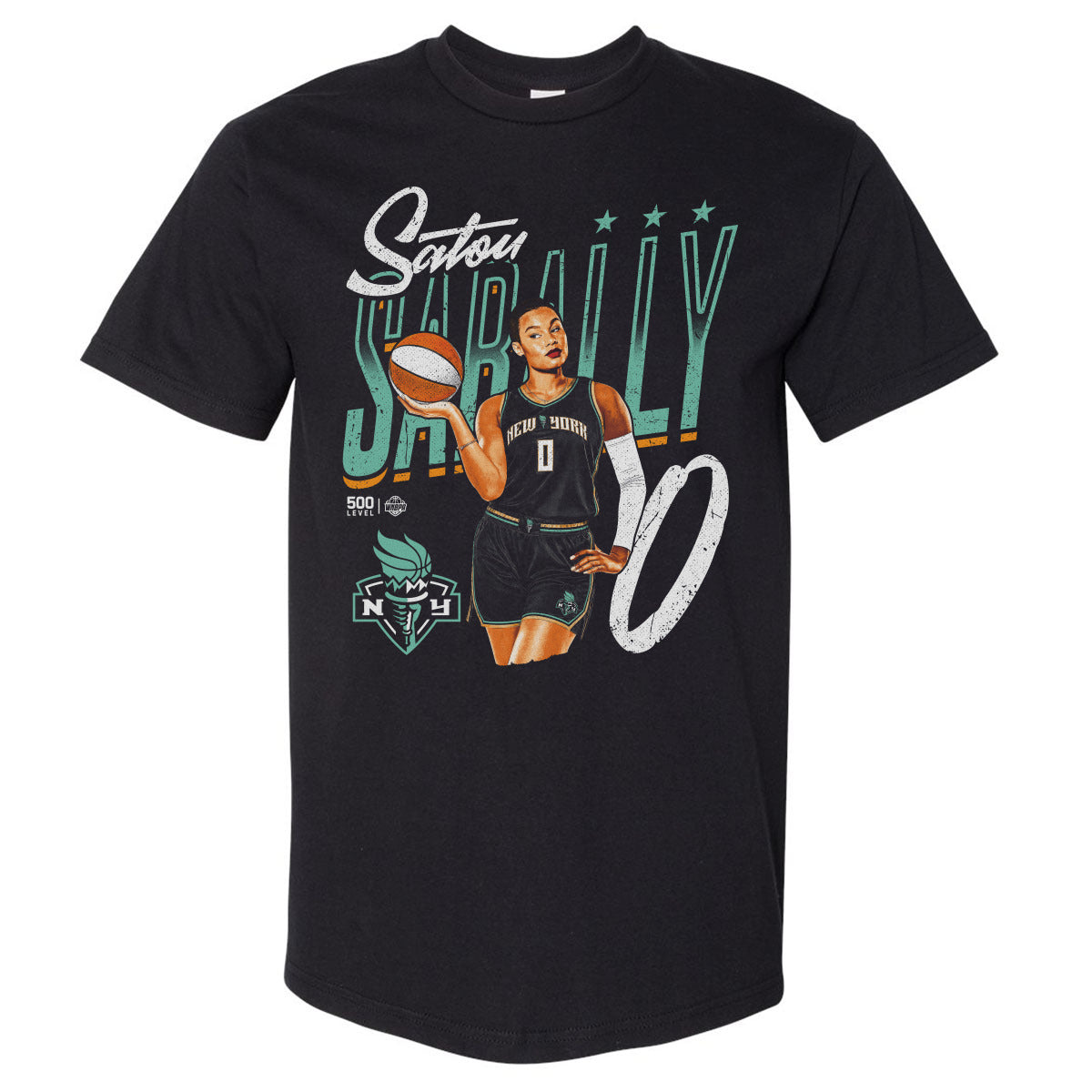 Satou Sabally Men's Heavyweight T-Shirt | 500 LEVEL