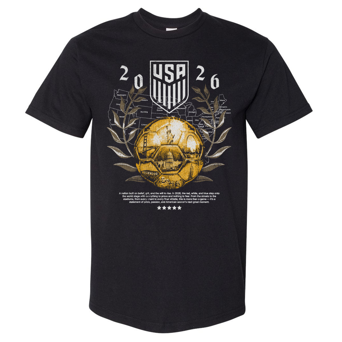 USMNT Men's Heavyweight T-Shirt | 500 LEVEL