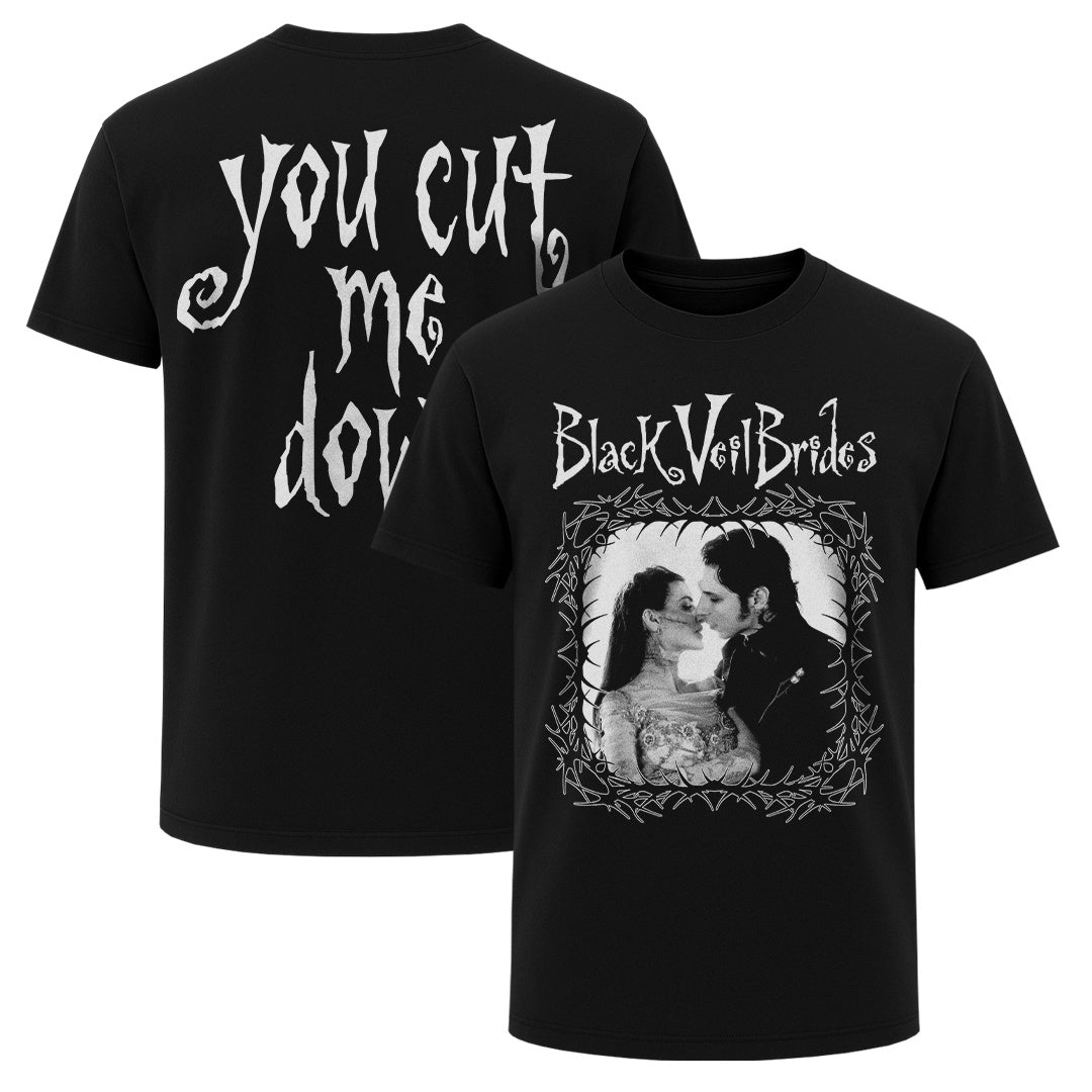 Black Veil Brides Men's Cotton T-Shirt | 500 LEVEL