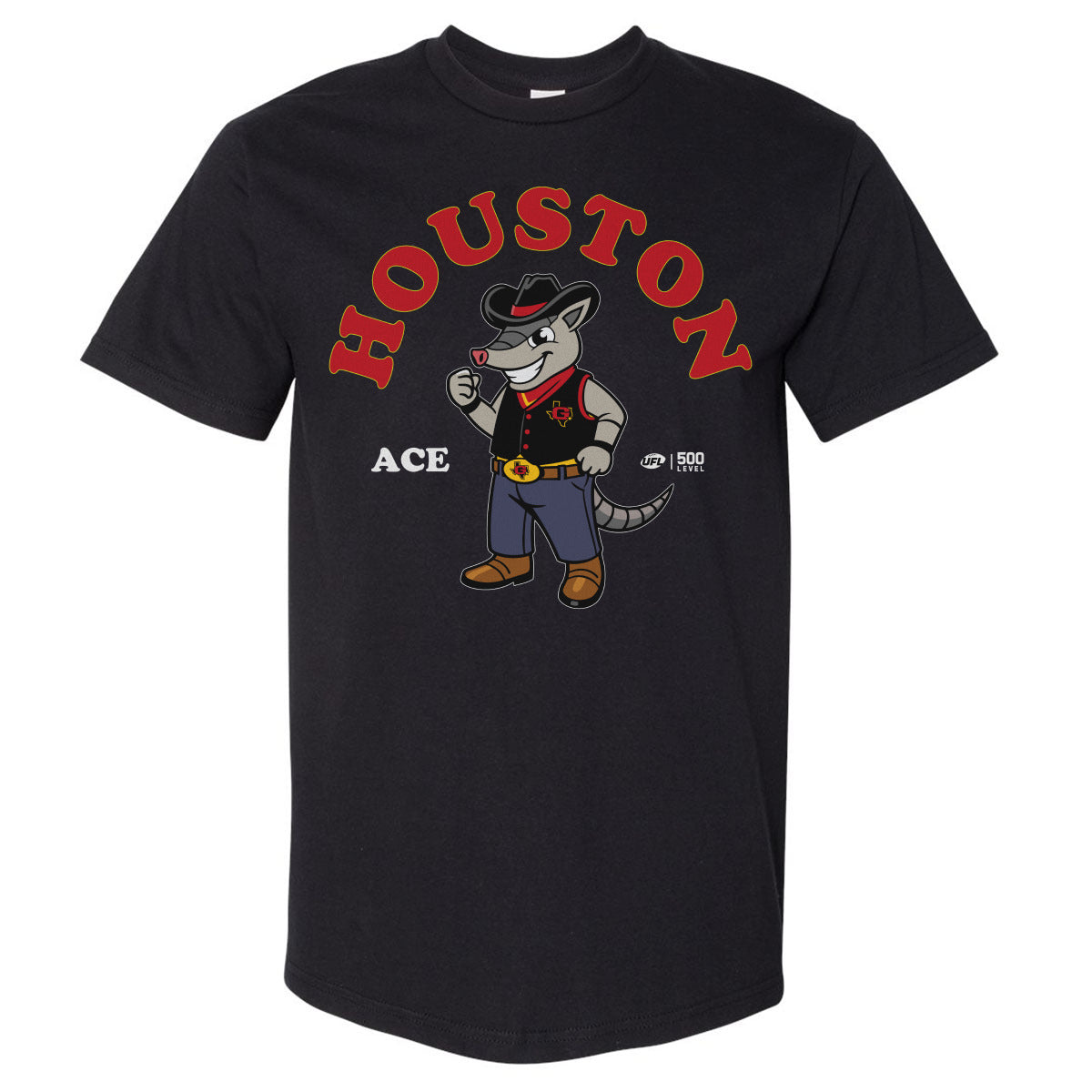Houston Gamblers Men's Heavyweight T-Shirt | 500 LEVEL