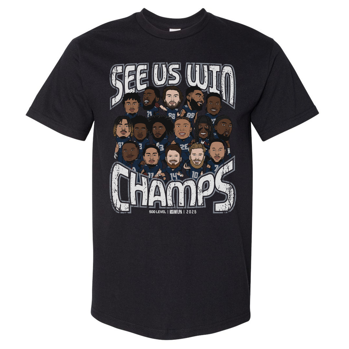 Seattle Football Men's Heavyweight T-Shirt | 500 LEVEL