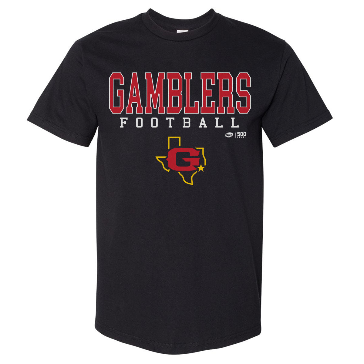Houston Gamblers Men's Heavyweight T-Shirt | 500 LEVEL