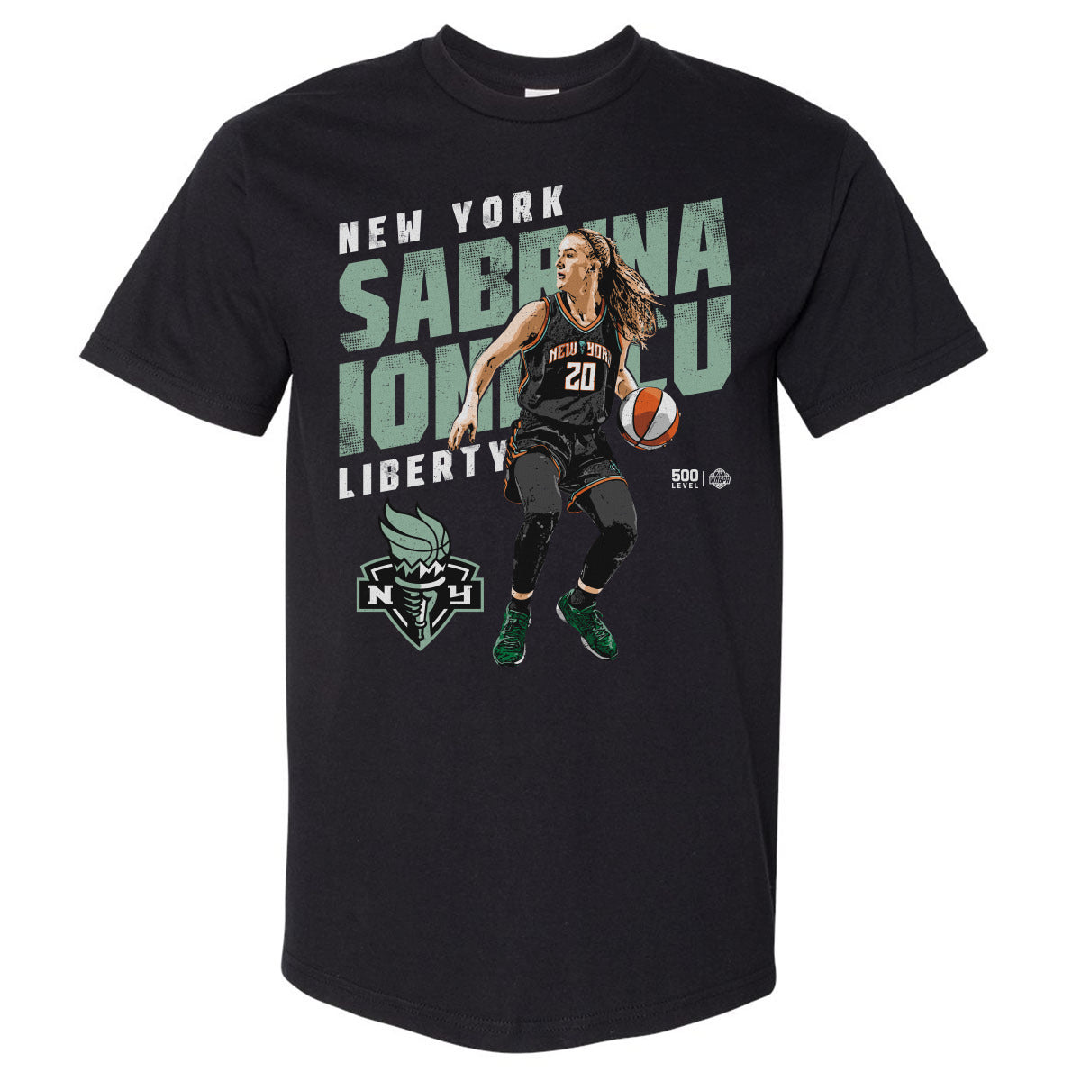 Sabrina Ionescu Men's Heavyweight T-Shirt | 500 LEVEL