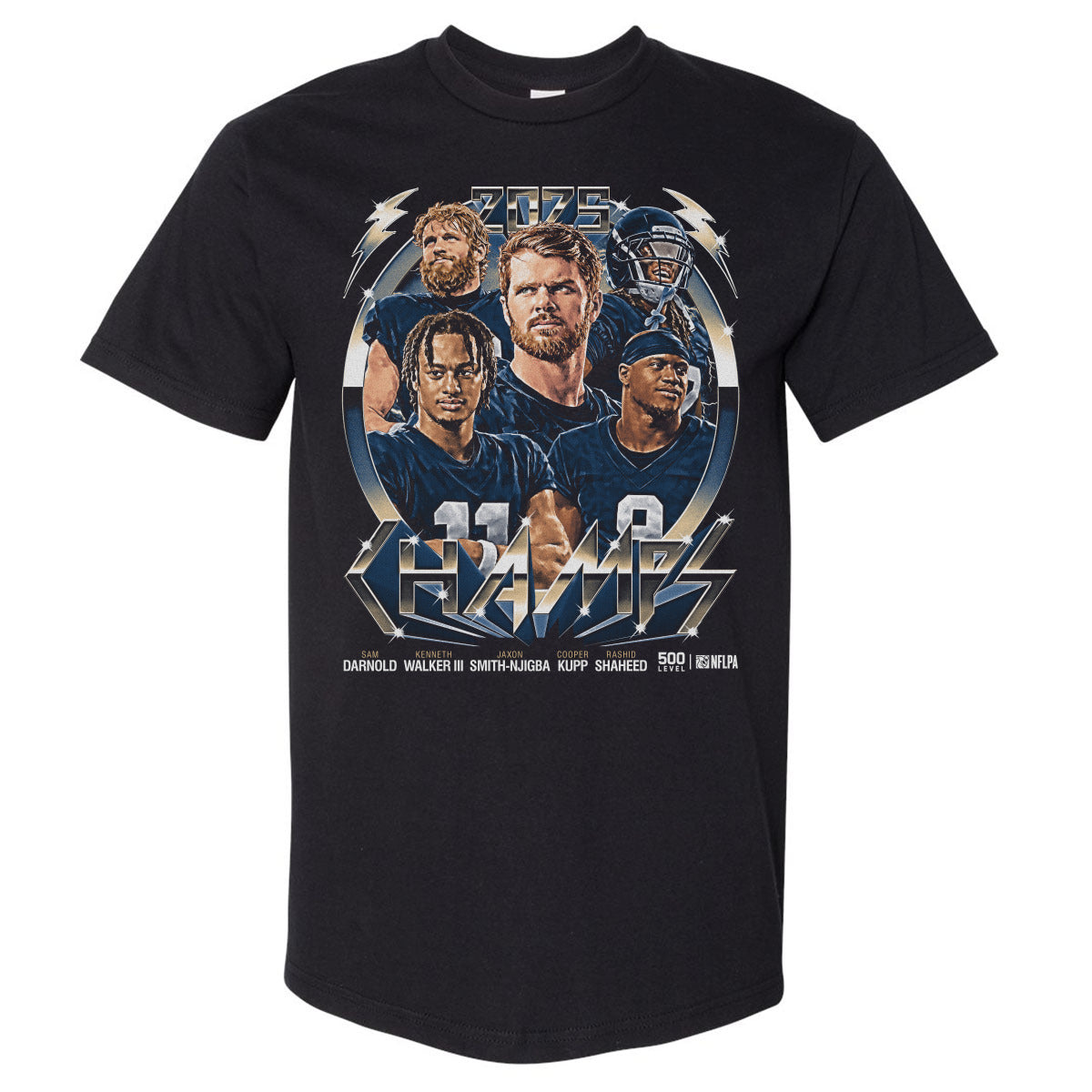 Seattle Football Men's Heavyweight T-Shirt | 500 LEVEL