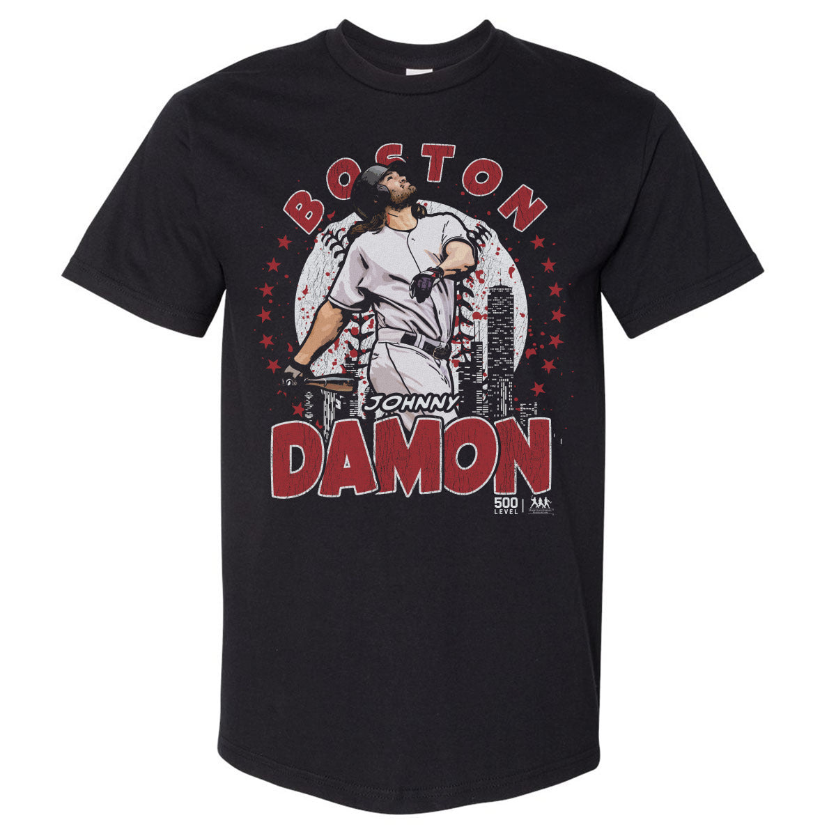 Johnny Damon Men's Heavyweight T-Shirt | 500 LEVEL