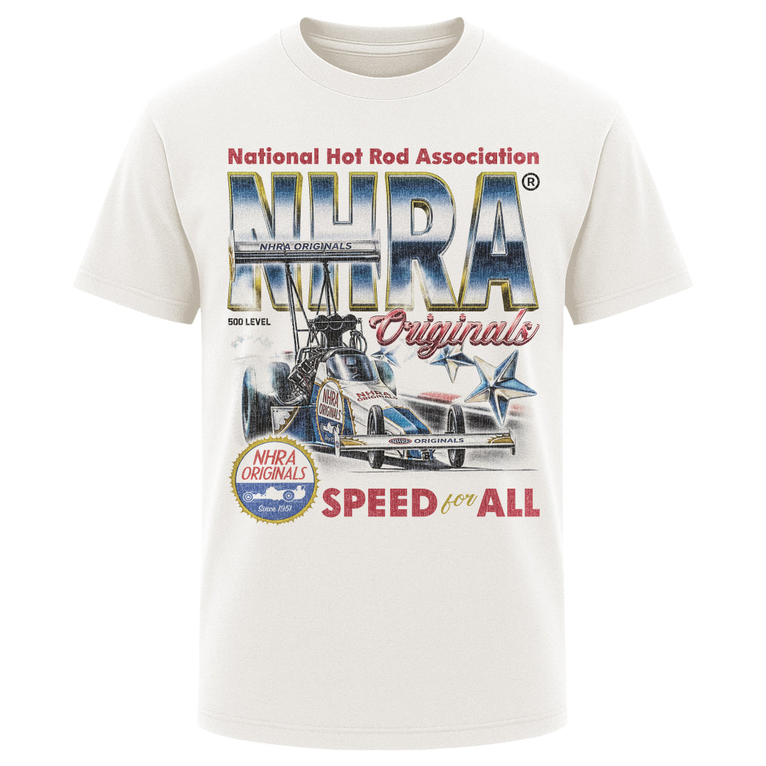 NHRA Men's Heavyweight T-Shirt | 500 LEVEL