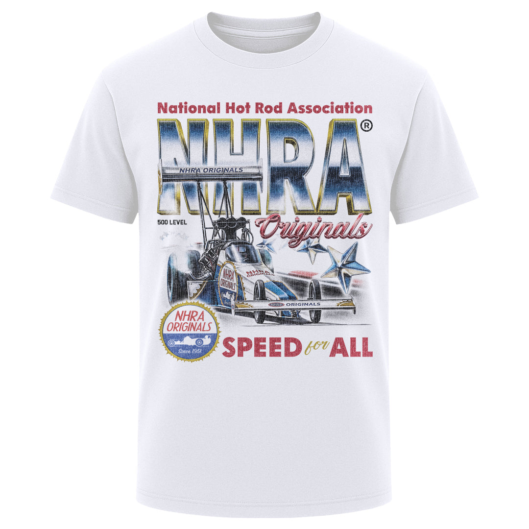 NHRA Men's Heavyweight T-Shirt | 500 LEVEL