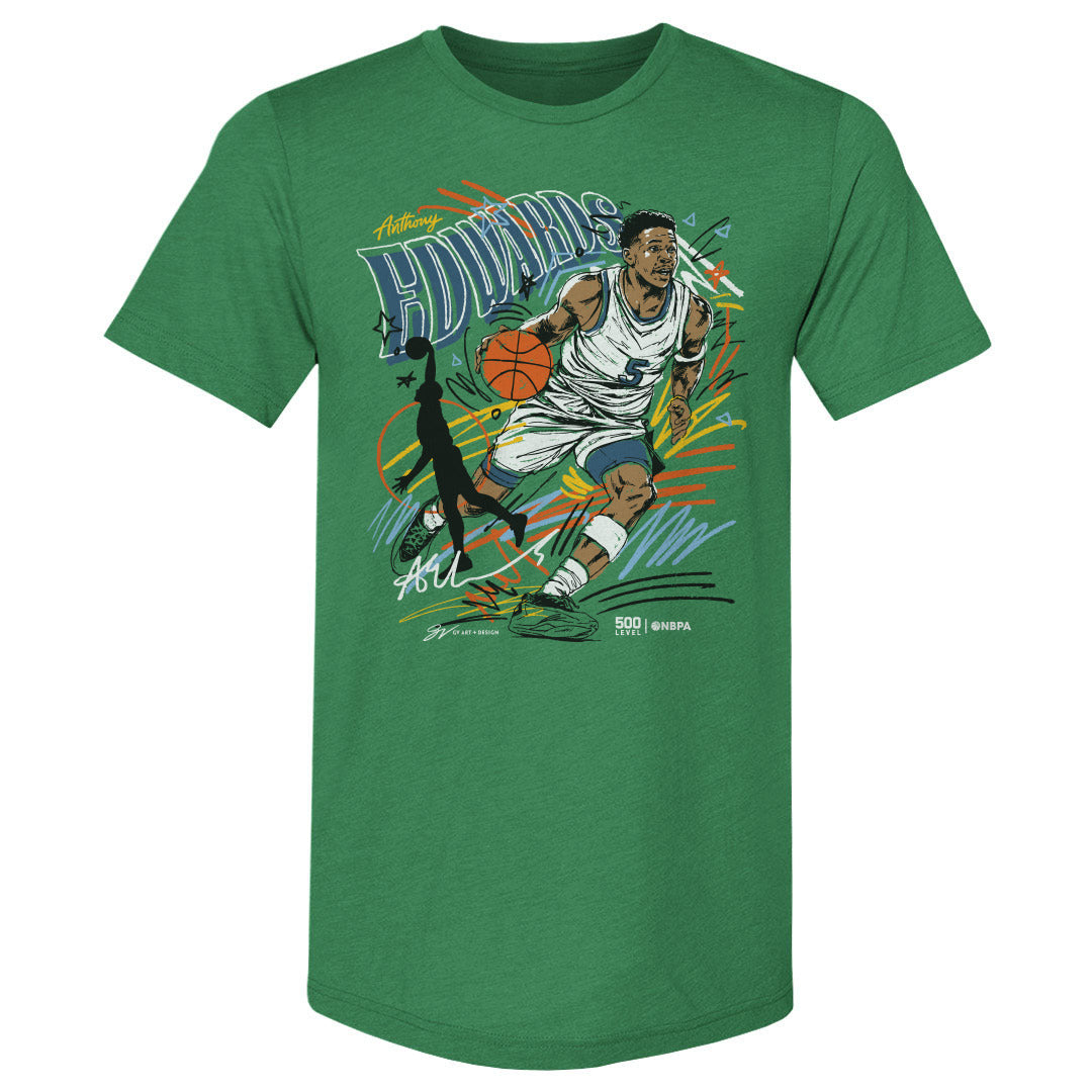 Anthony Edwards Men's Premium T-Shirt | 500 LEVEL