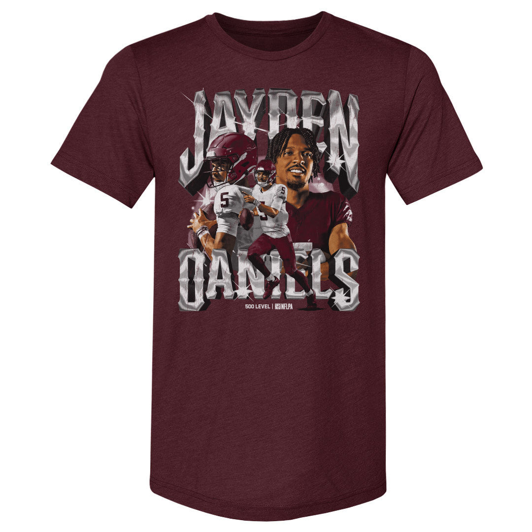 Jayden Daniels Men's Premium T-Shirt | 500 LEVEL