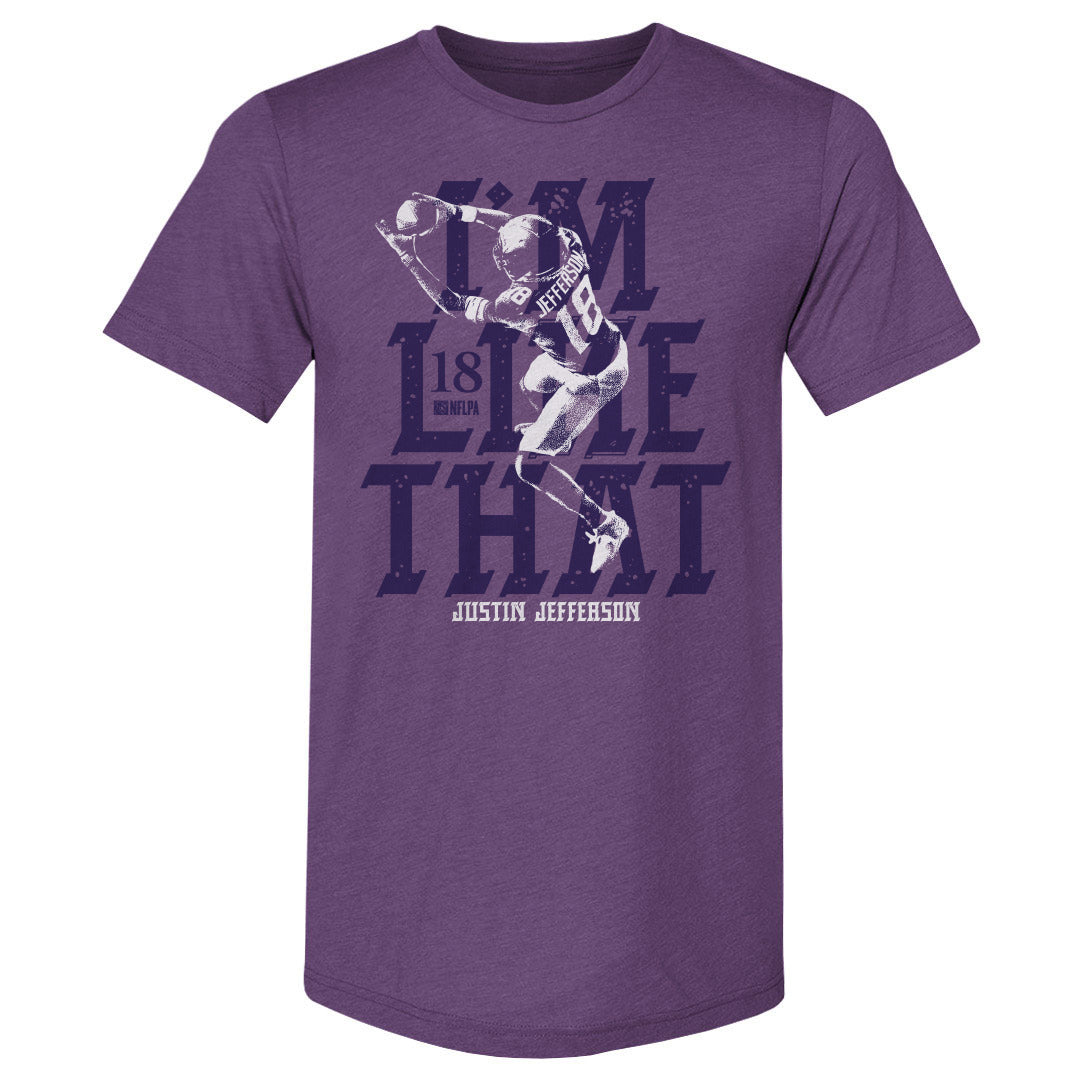 Justin Jefferson Men's Premium T-Shirt | 500 LEVEL