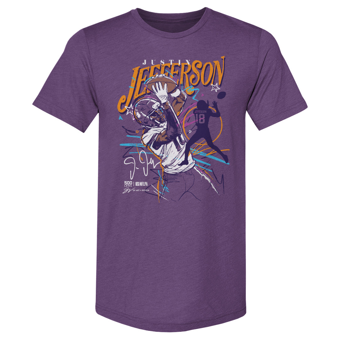 Justin Jefferson Men's Premium T-Shirt | 500 LEVEL