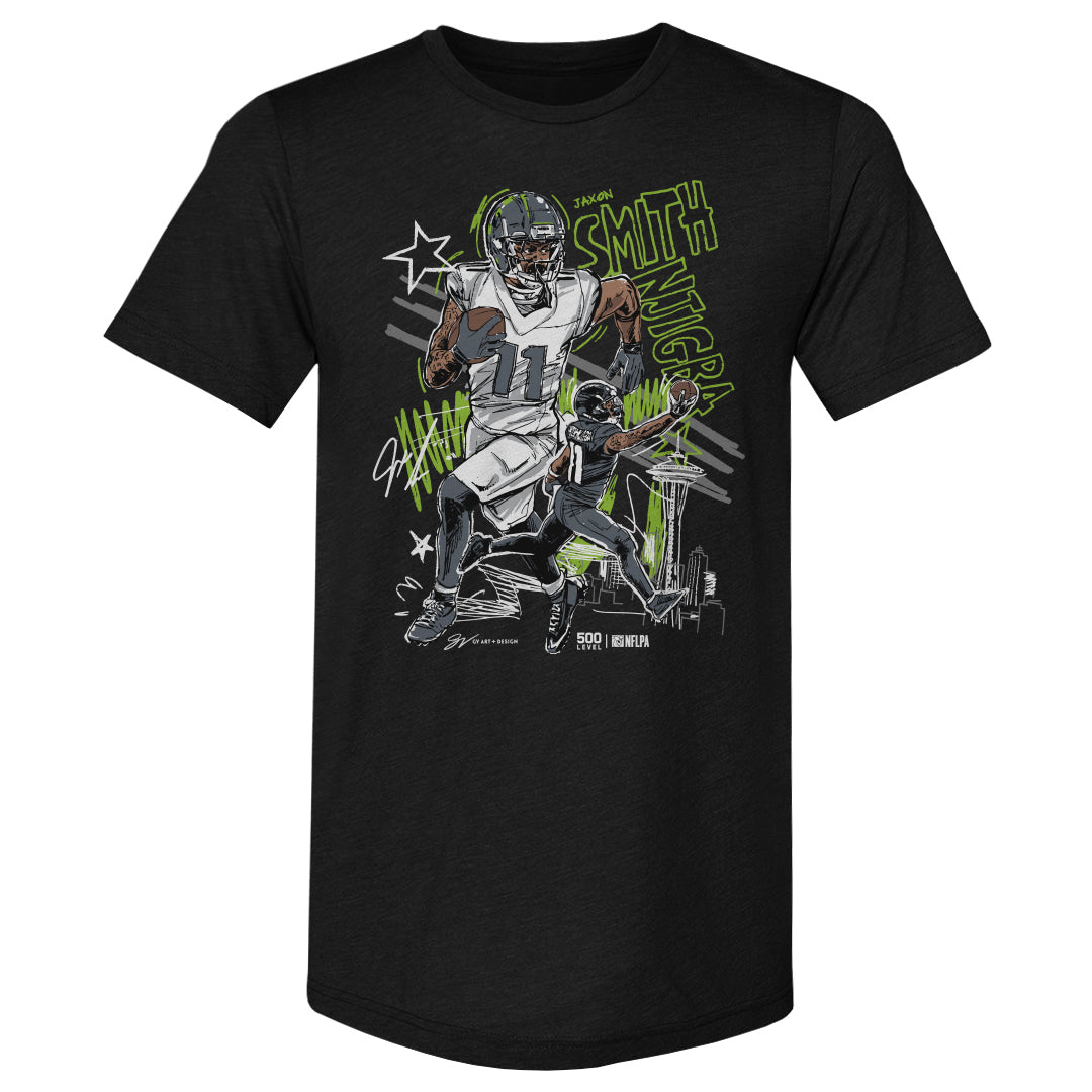 Jaxon Smith-Njigba Men's Premium T-Shirt | 500 LEVEL