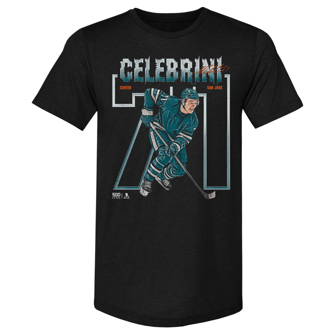 Macklin Celebrini Men's Premium T-Shirt | 500 LEVEL