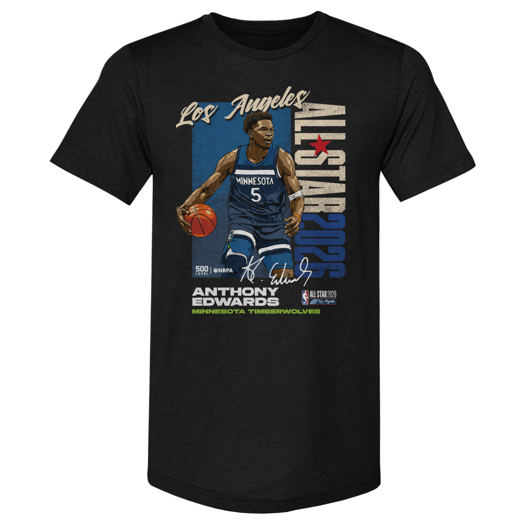 Anthony Edwards Men's Premium T-Shirt | 500 LEVEL