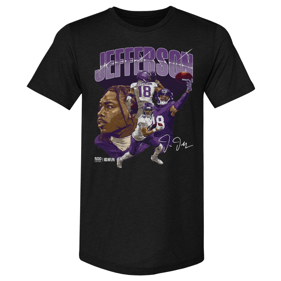 Justin Jefferson Men's Premium T-Shirt | 500 LEVEL