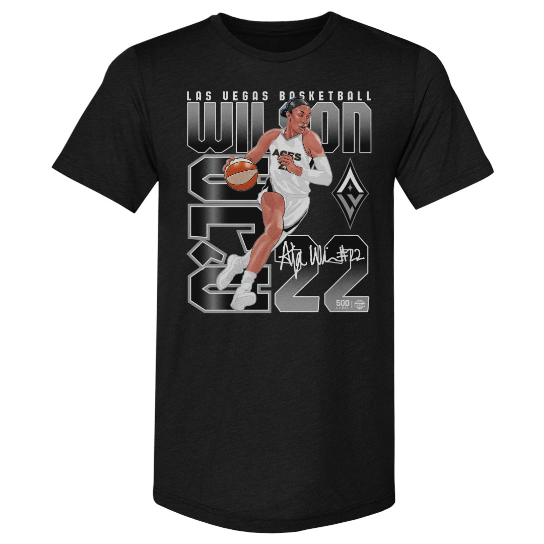 A'ja Wilson Men's Premium T-Shirt | 500 LEVEL