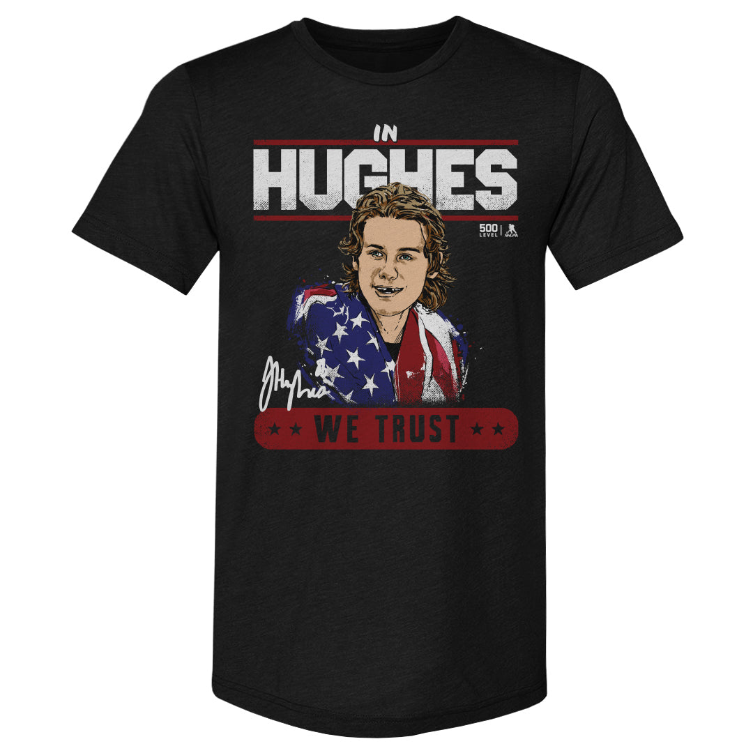 Jack Hughes Men's Premium T-Shirt | 500 LEVEL