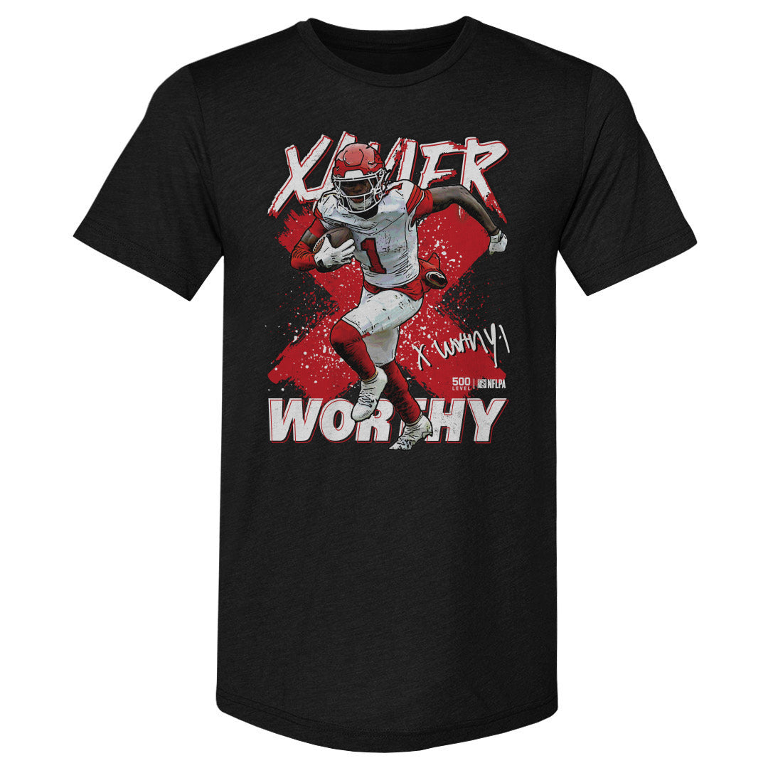 Xavier Worthy Men's Premium T-Shirt | 500 LEVEL