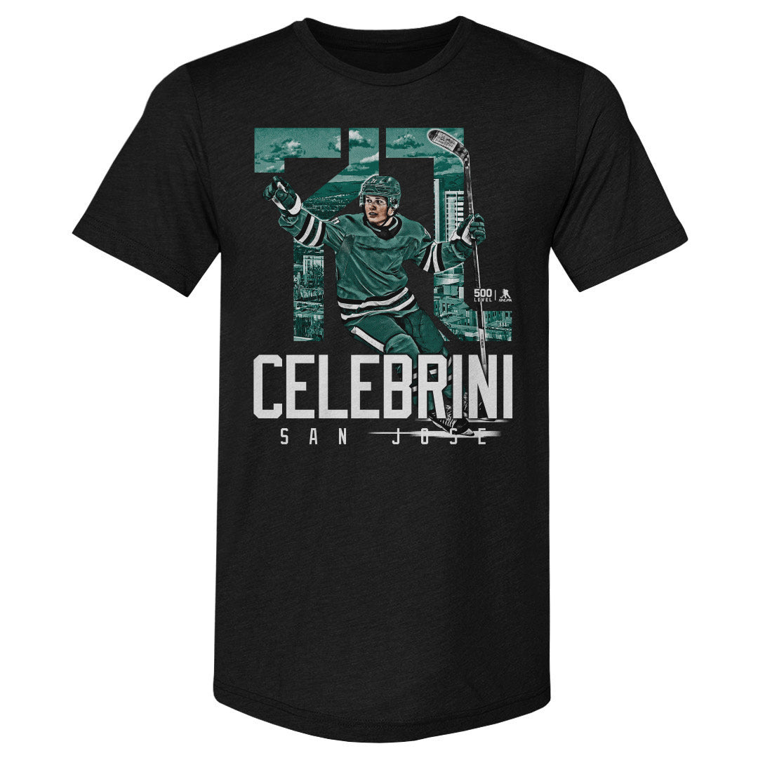 Macklin Celebrini Men's Premium T-Shirt | 500 LEVEL