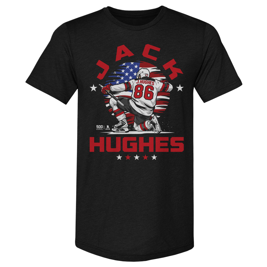 Jack Hughes Men's Premium T-Shirt | 500 LEVEL