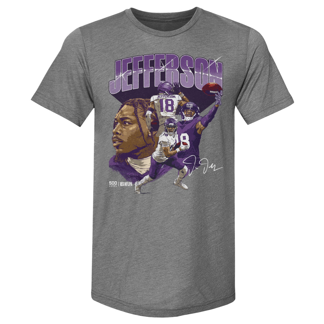 Justin Jefferson Men's Premium T-Shirt | 500 LEVEL