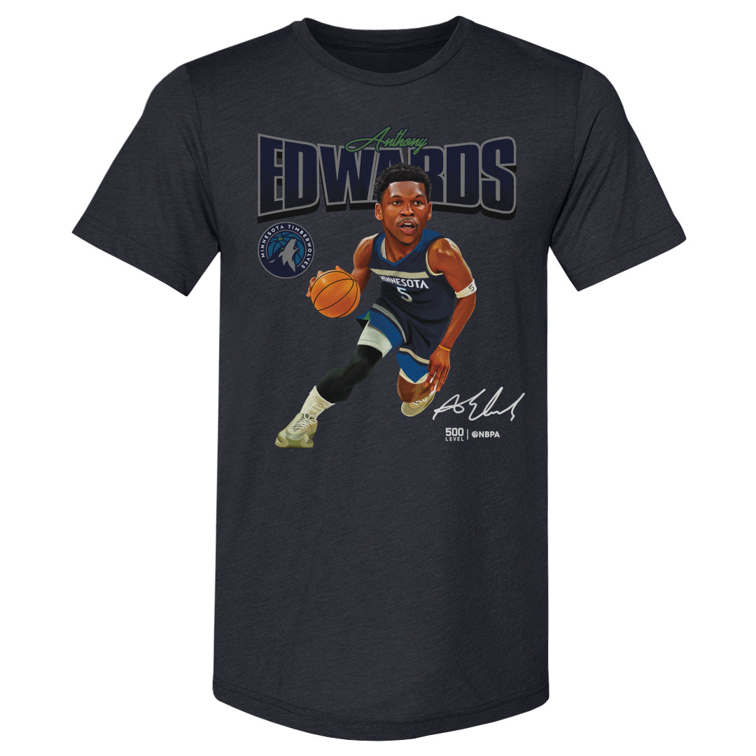 Anthony Edwards Men's Premium T-Shirt | 500 LEVEL