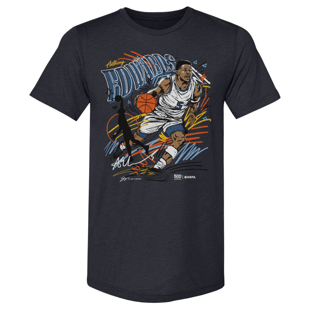 Anthony Edwards Men's Premium T-Shirt | 500 LEVEL