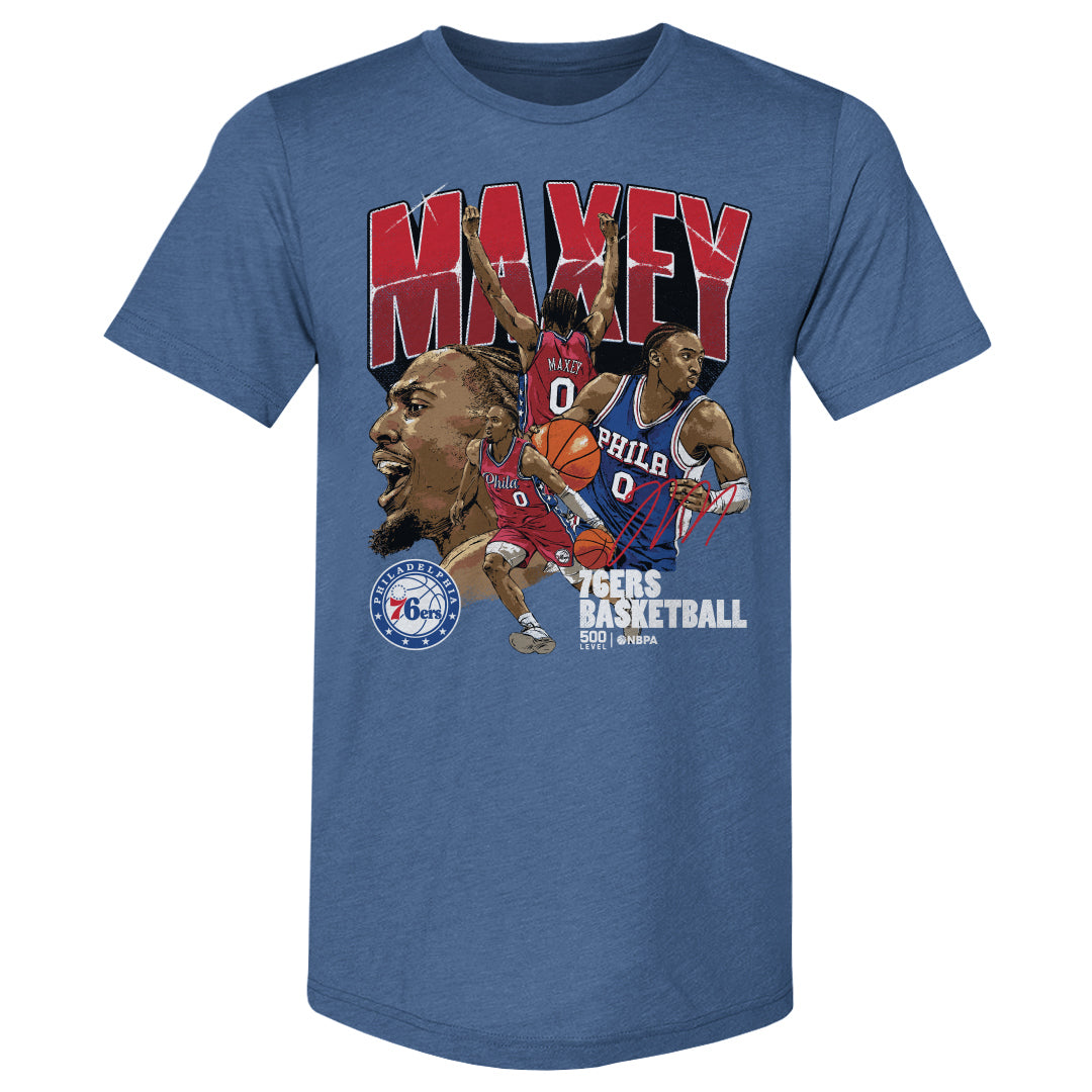 Tyrese Maxey Men's Premium T-Shirt | 500 LEVEL